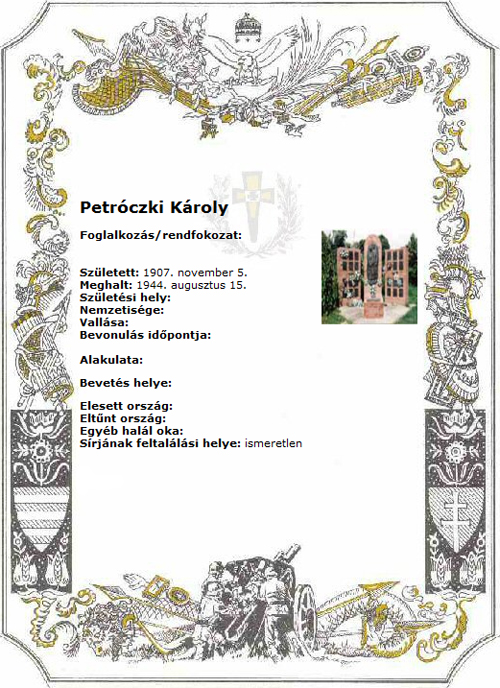 Petróczki Károly